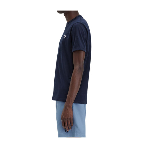 Fred Perry T-shirt mm T-shirt Uomo Ringer a girocollo Blu A23-FRED PERRYM3519-608-S - Francavilla Moda